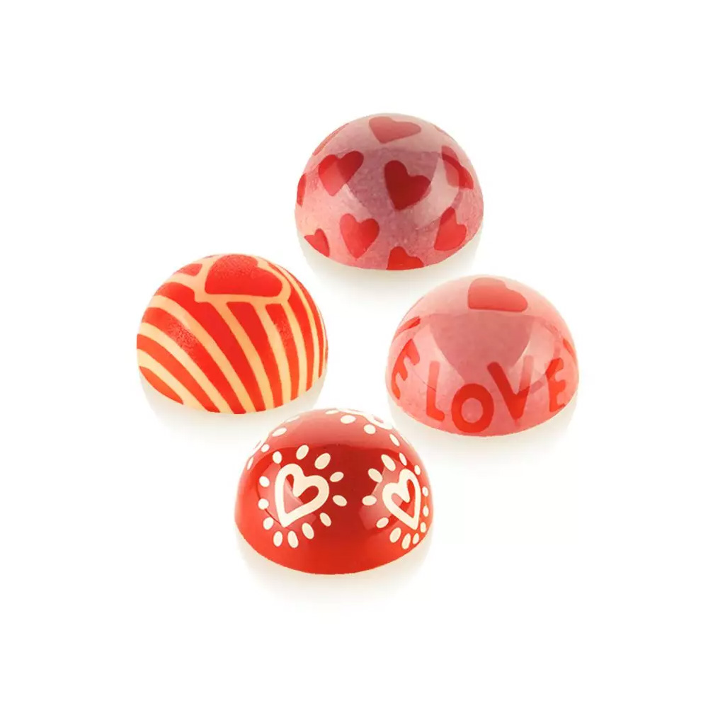 Silikomart Valentines Chocolate Stamps, Set of 4 image 1