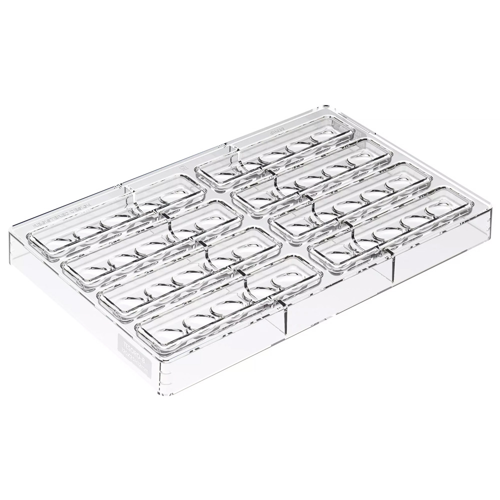 Silikomart TESORO-B Tritan Heart Bar Chocolate Mold, 8 Cavities image 2