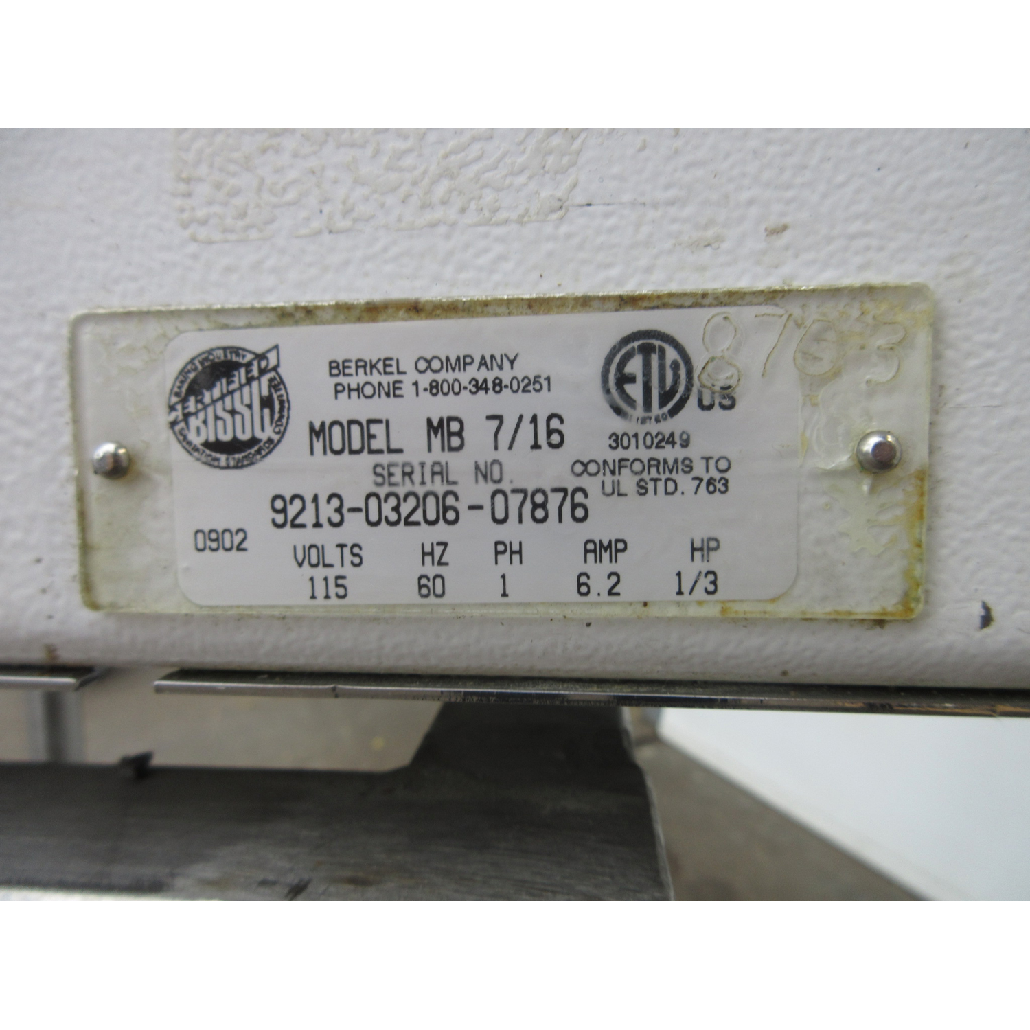 Berkel MB-7/16 Bread Slicer 7/16" Cut, Used Excellent Condition image 4