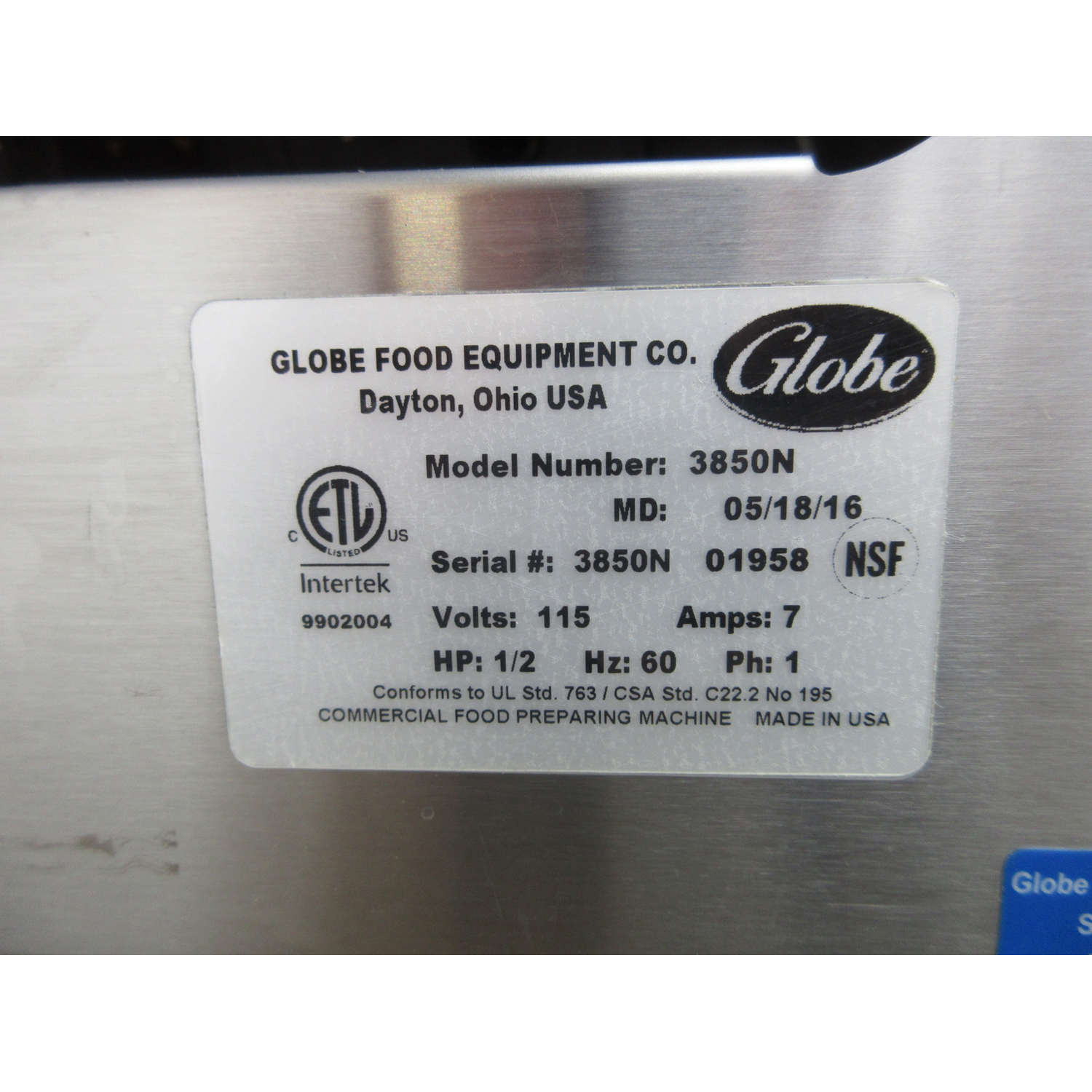 Globe 3850N Automatic Meat Slicer, Used Excellent Condition image 4
