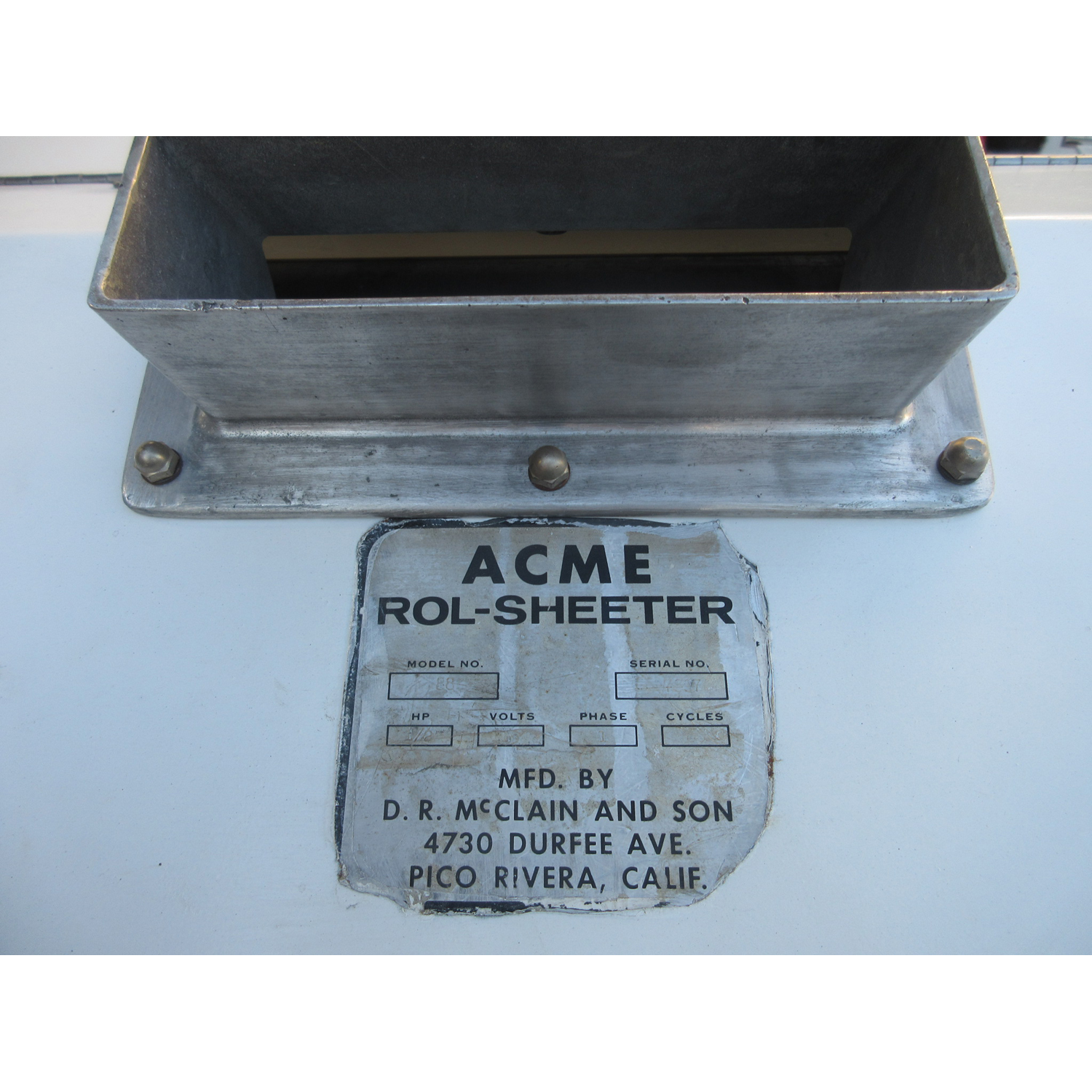 Acme 88 Dough Sheeter Roller Molder, Used Excellent Condition image 5