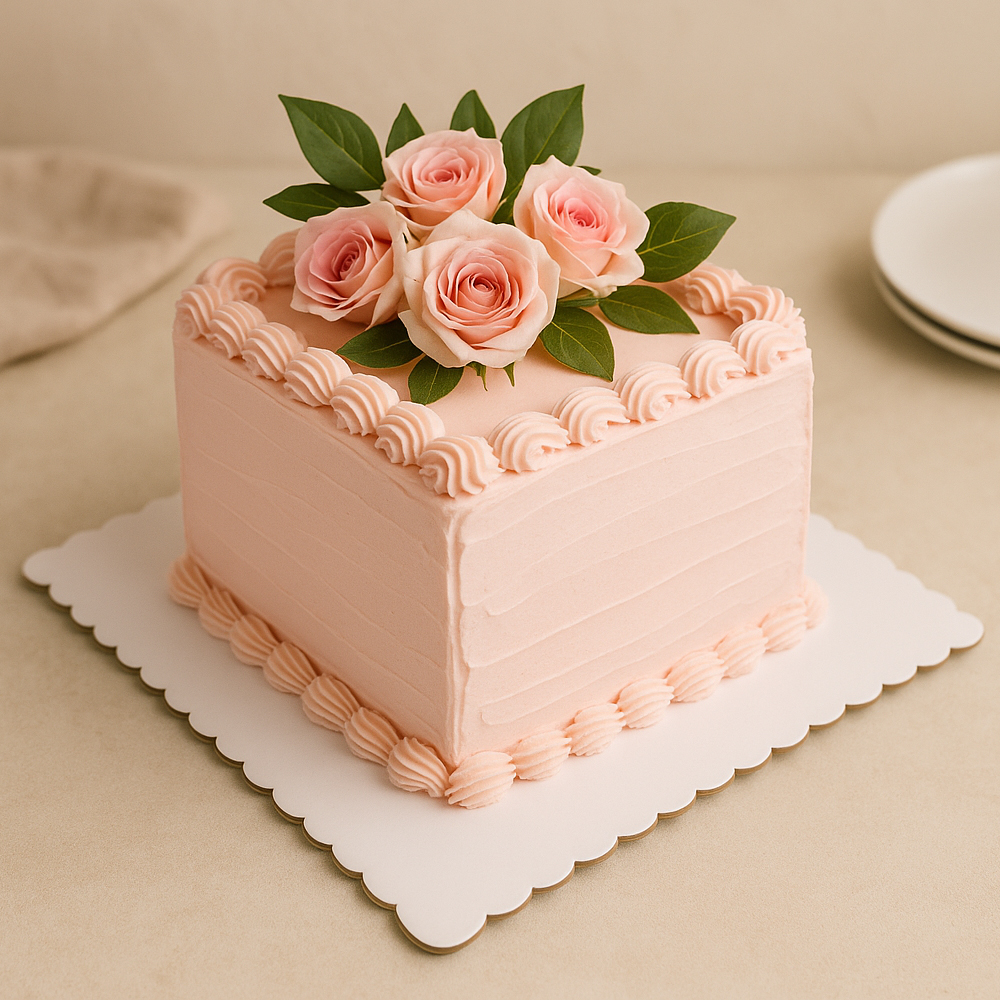 O'Creme White Square Scalloped Cake Board, 12" x 12" - Pack of 25 image 3