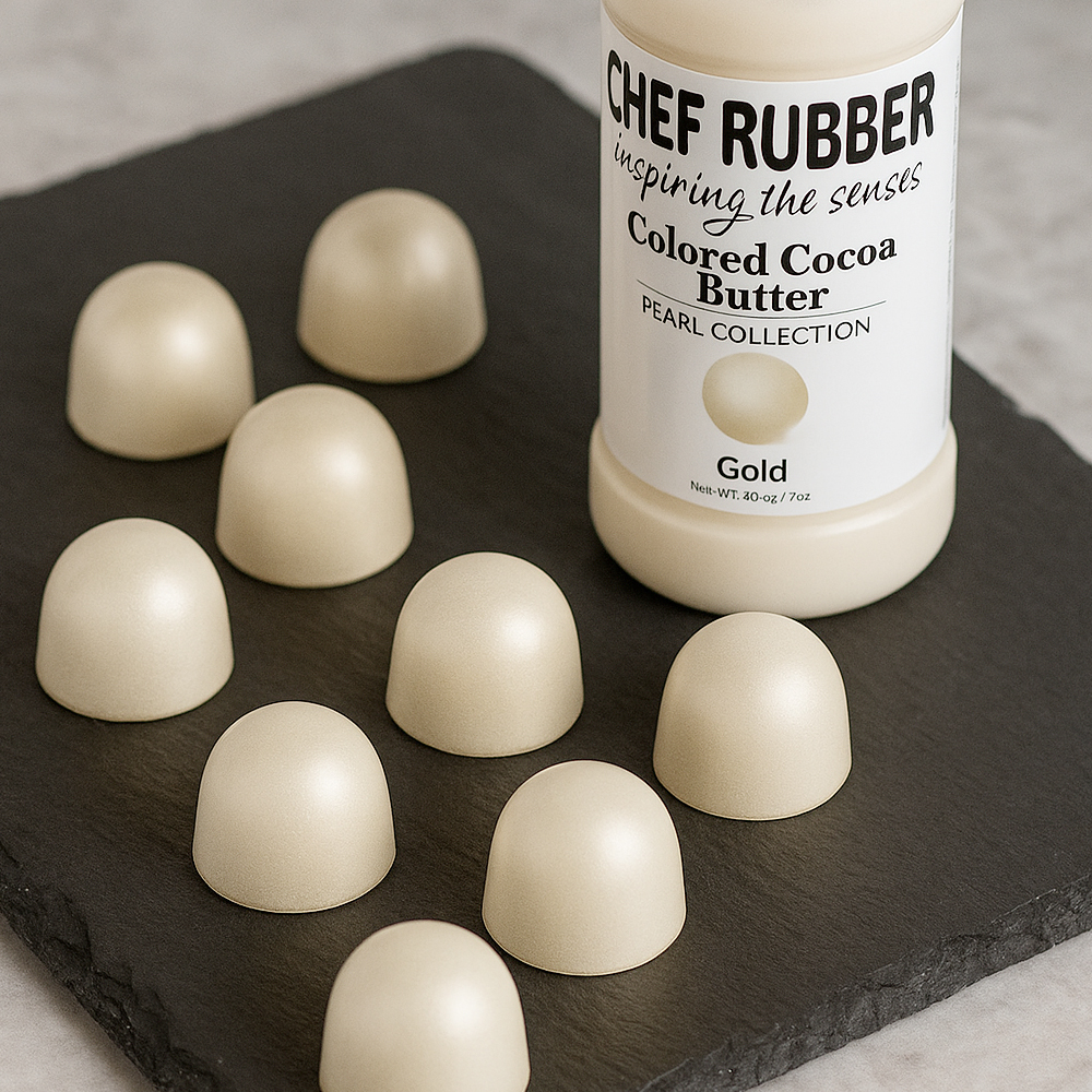 Chef Rubber Gold Pearl Cocoa Butter, 7 oz. image 1