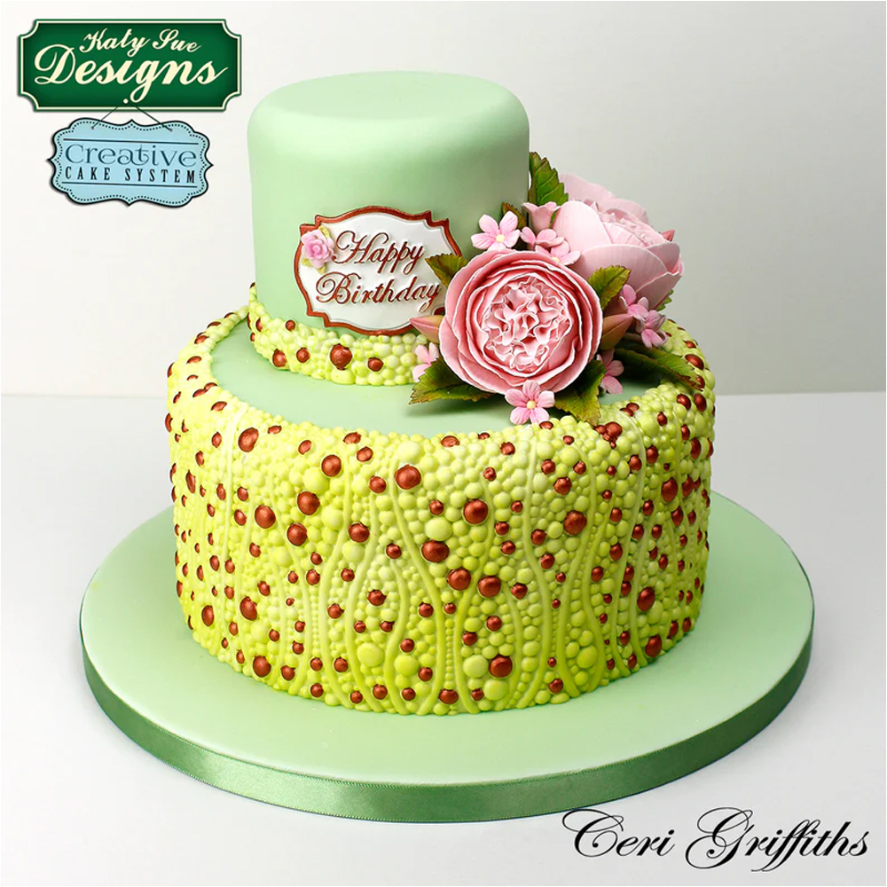 Katy Sue Bubbles & Pearls Silicone Fondant Mold image 2