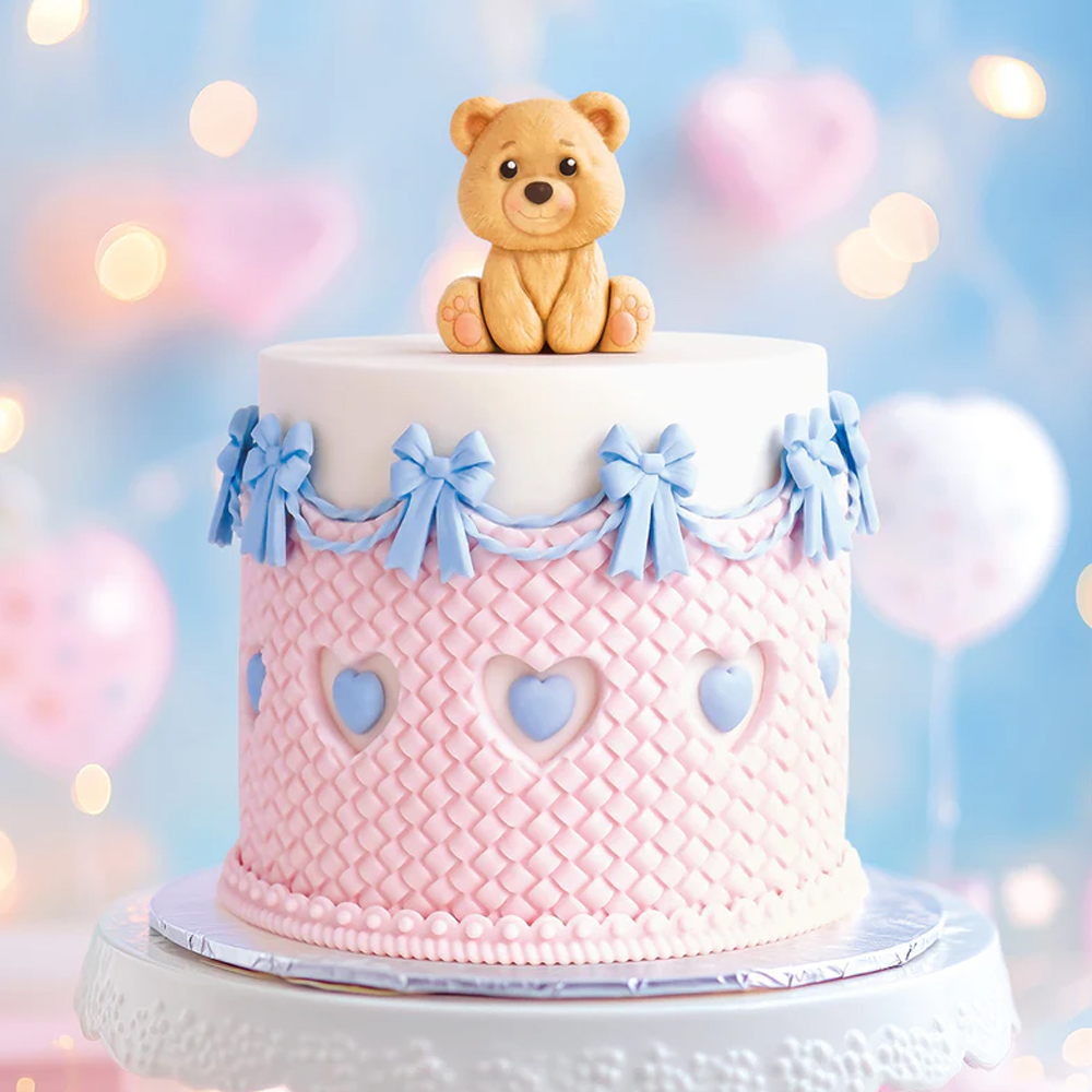 Katy Sue Easy Stand Bear Silicone Fondant Mold image 1