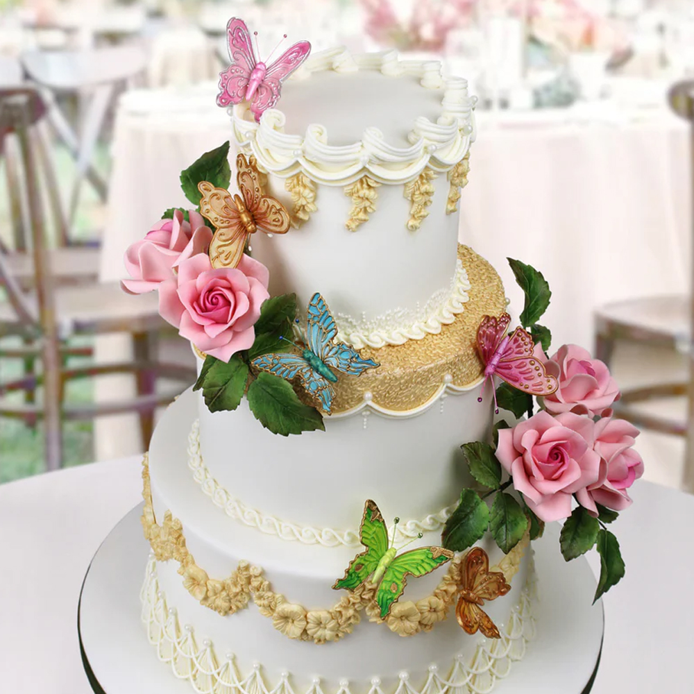 Katy Sue Butterfly Trio Silicone Fondant Mold image 1