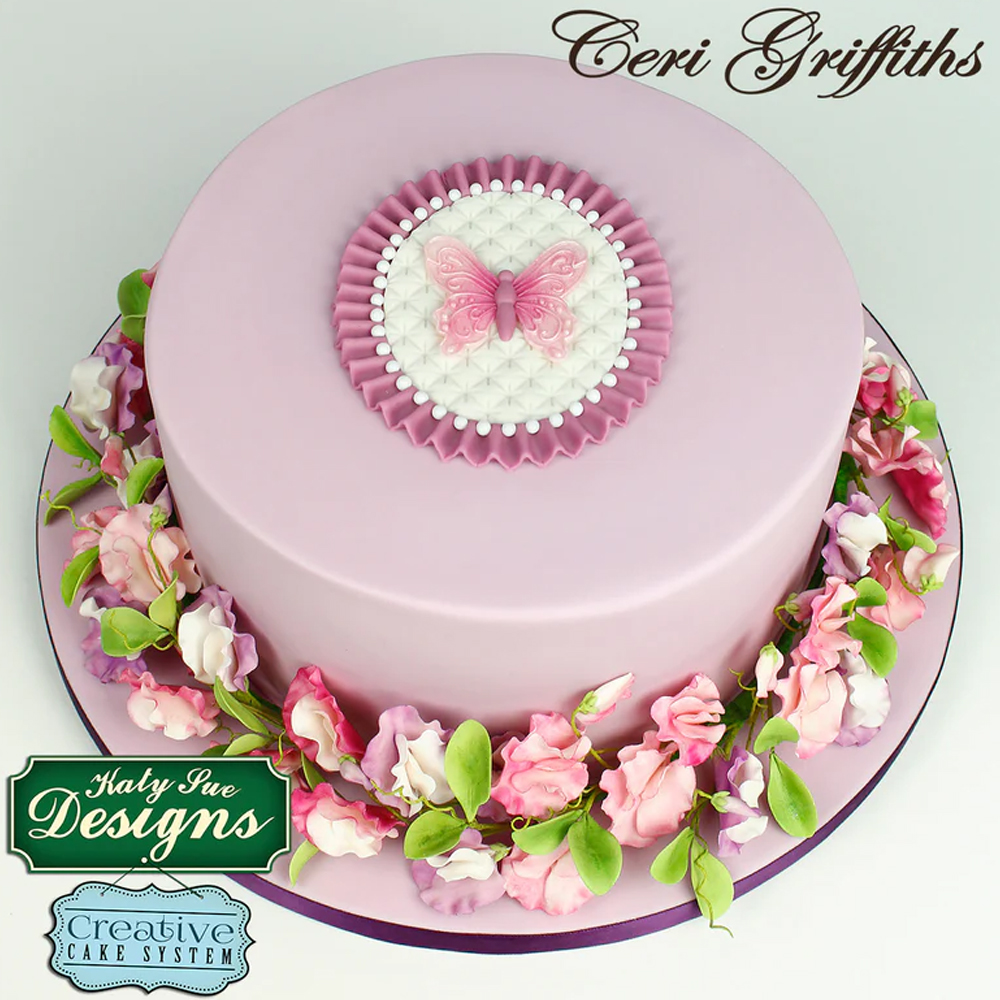 Katy Sue Butterfly Trio Silicone Fondant Mold image 2