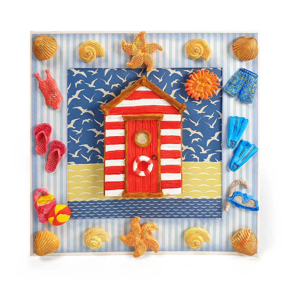 Katy Sue Shells and Starfish Silicone Fondant Mold image 1