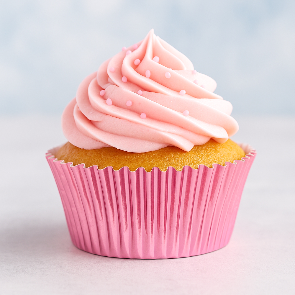 O'Creme Pink Foil Cupcake Liners, 2" Diameter - Pack of 500 image 1