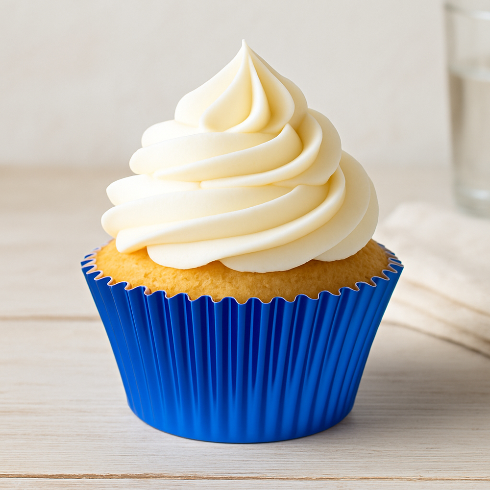 O'Creme Blue Foil Cupcake Liners, 2" Diameter - Pack of 500 image 1