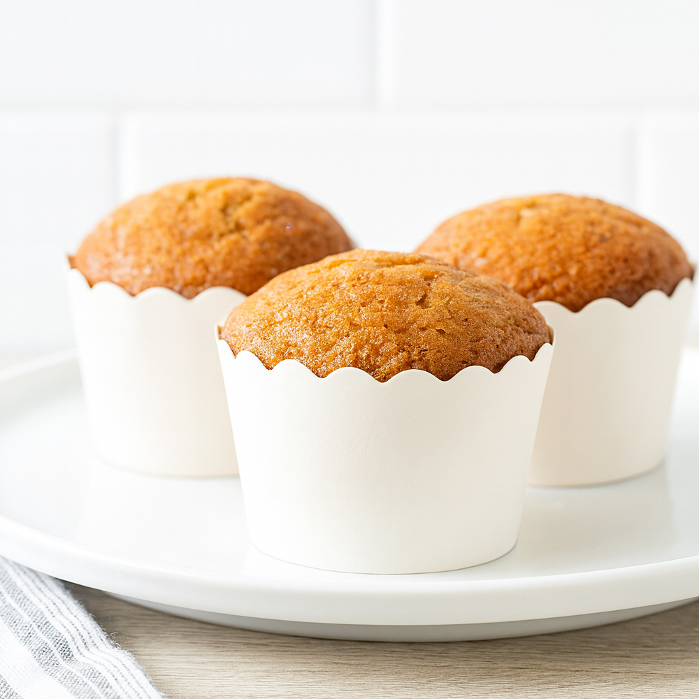 Scalloped White Baking Cups, Pack of 16 image 2