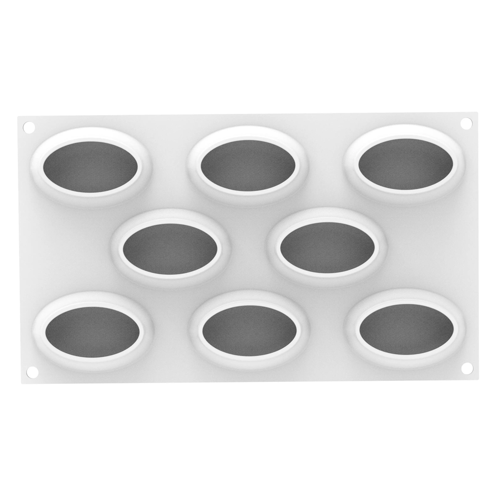 Silikomart OVAL 80 Silicone Mold, 8 Cavities image 3