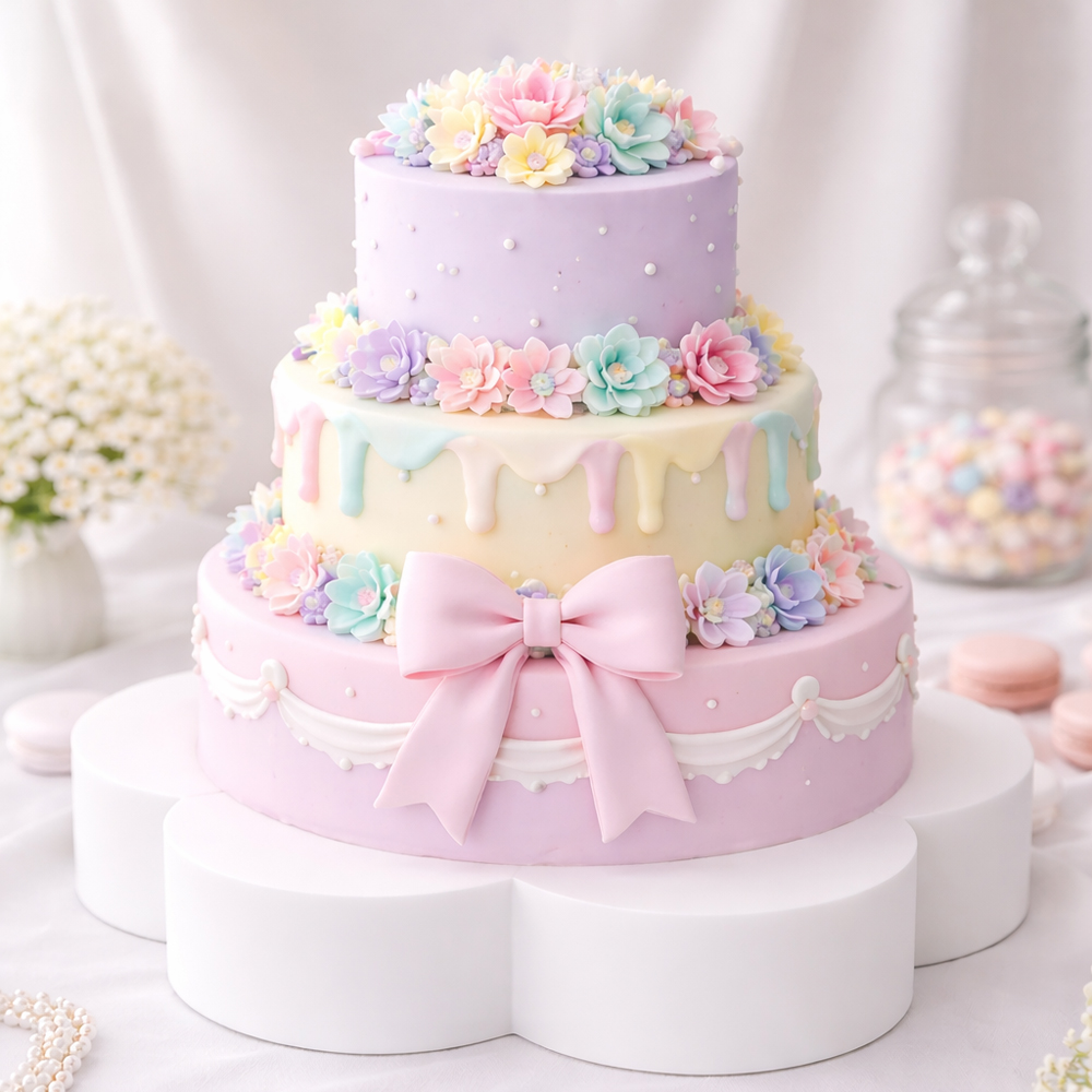 O'Creme Polystyrene Petal Cake Dummy, 18" Dia. x 3" High image 1