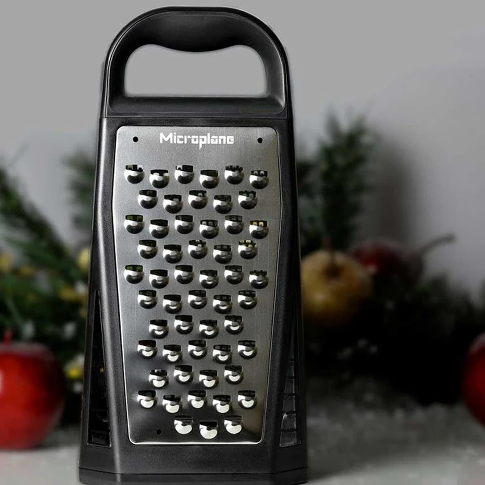 Microplane Elite Five Blade Box Grater with Measuring Cup image 3