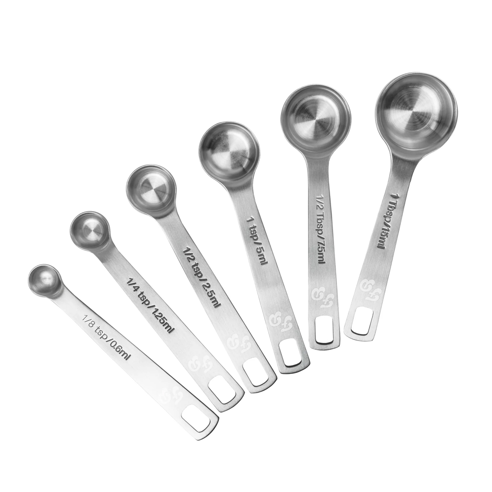 Fat Daddio's Stainless Steel Measuring Spoons, Set of 6 image 2