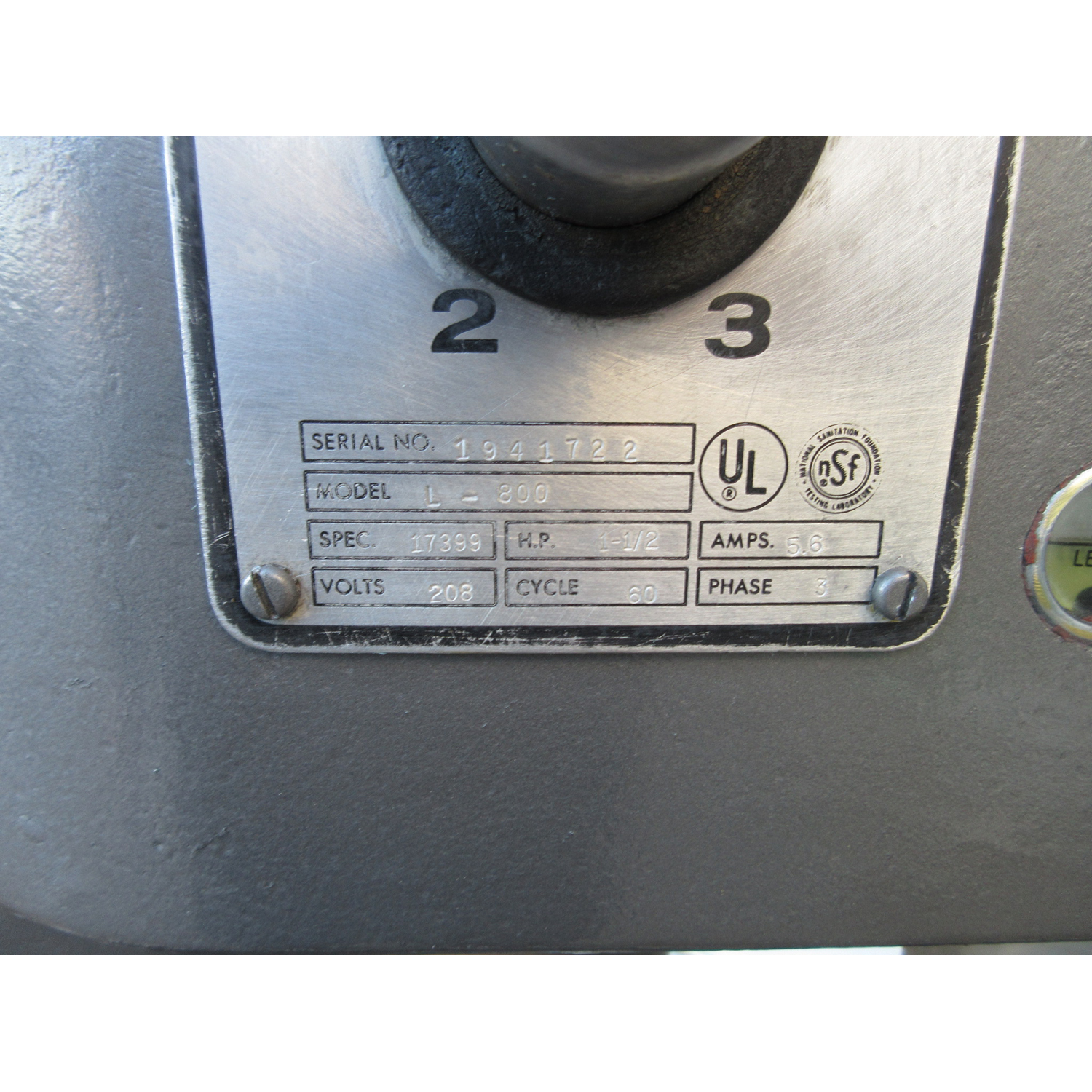 Hobart L800 80 Qt Mixer, Bowl And 2 Attachments Included, Used Excellent Condition image 3