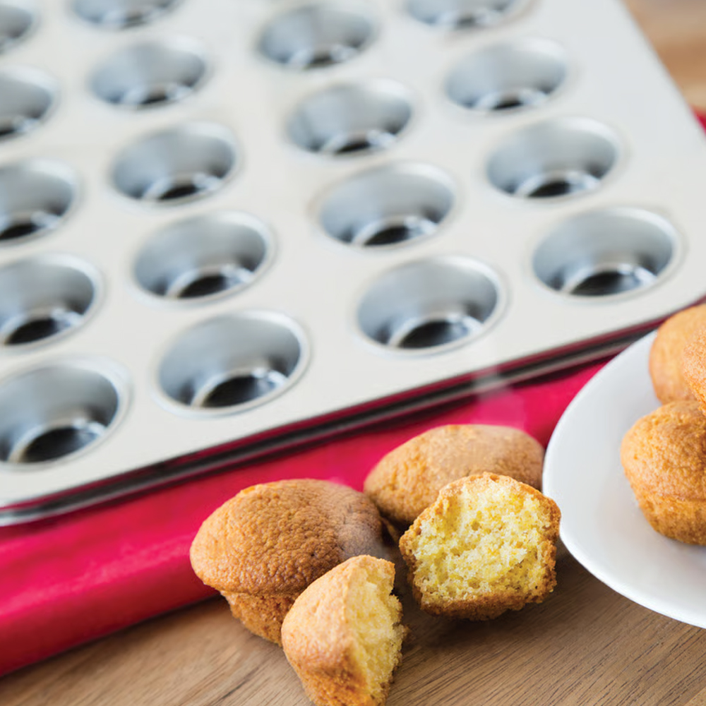 Fox Run Stainless Steel Mini Muffin Pan, 24 Cavities image 1
