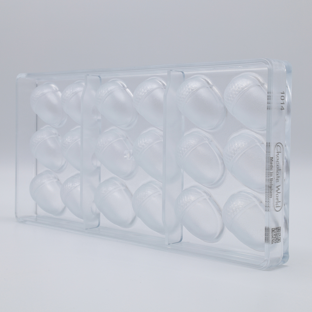 Chocolate World Polycarbonate Acorn Chocolate Mold, 18 Cavities image 2
