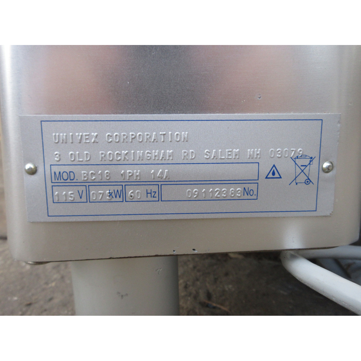 Univex BC-18 Buffalo Chopper, Brand New image 4