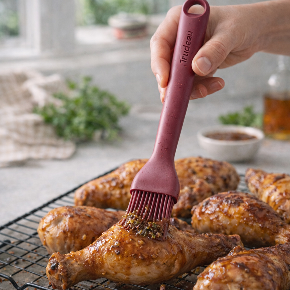 Trudeau Clever by Nature Burgundy Basting Brush image 1