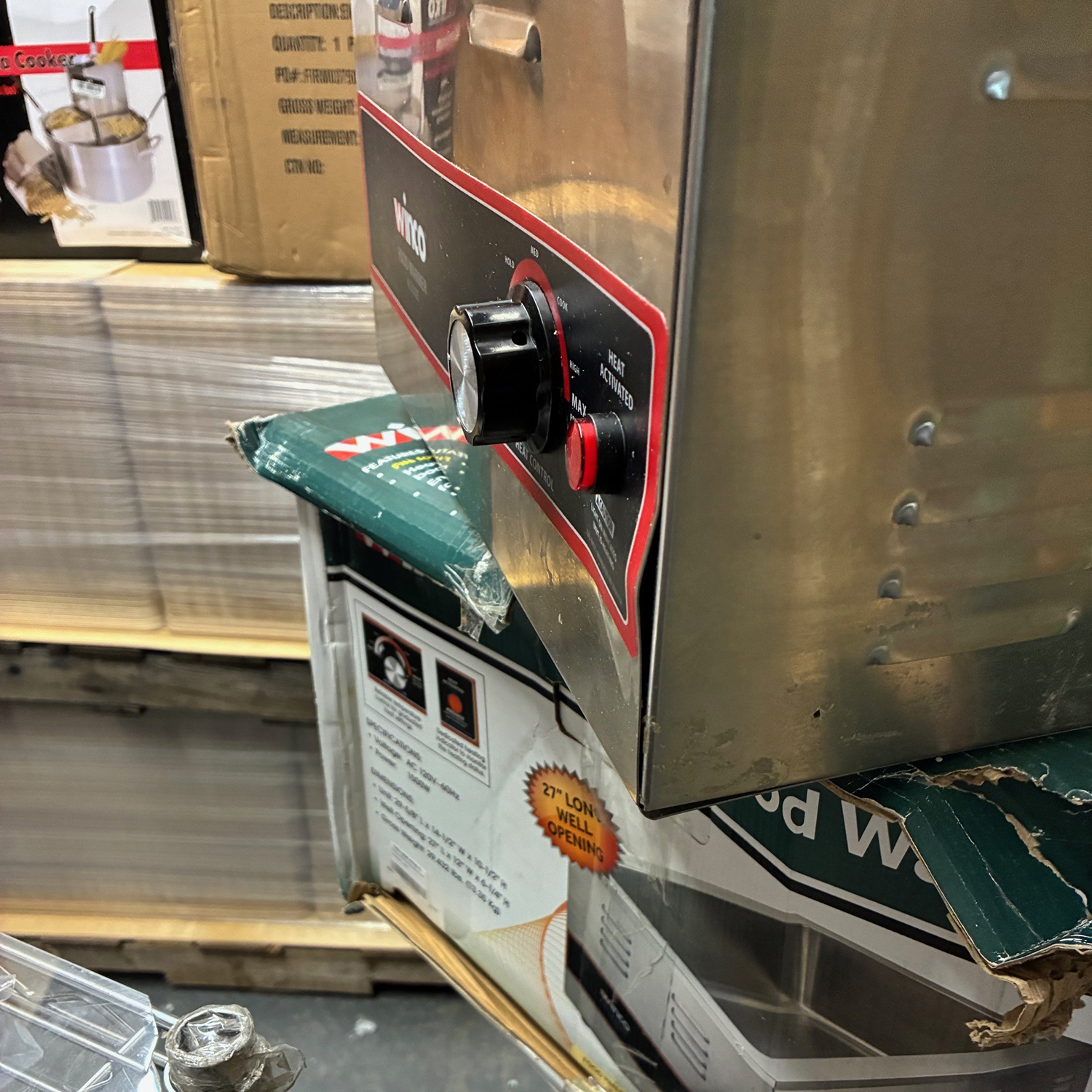 Winco 4/3 Electric Food Warmer, 1500W, Condition in Product Description image 1