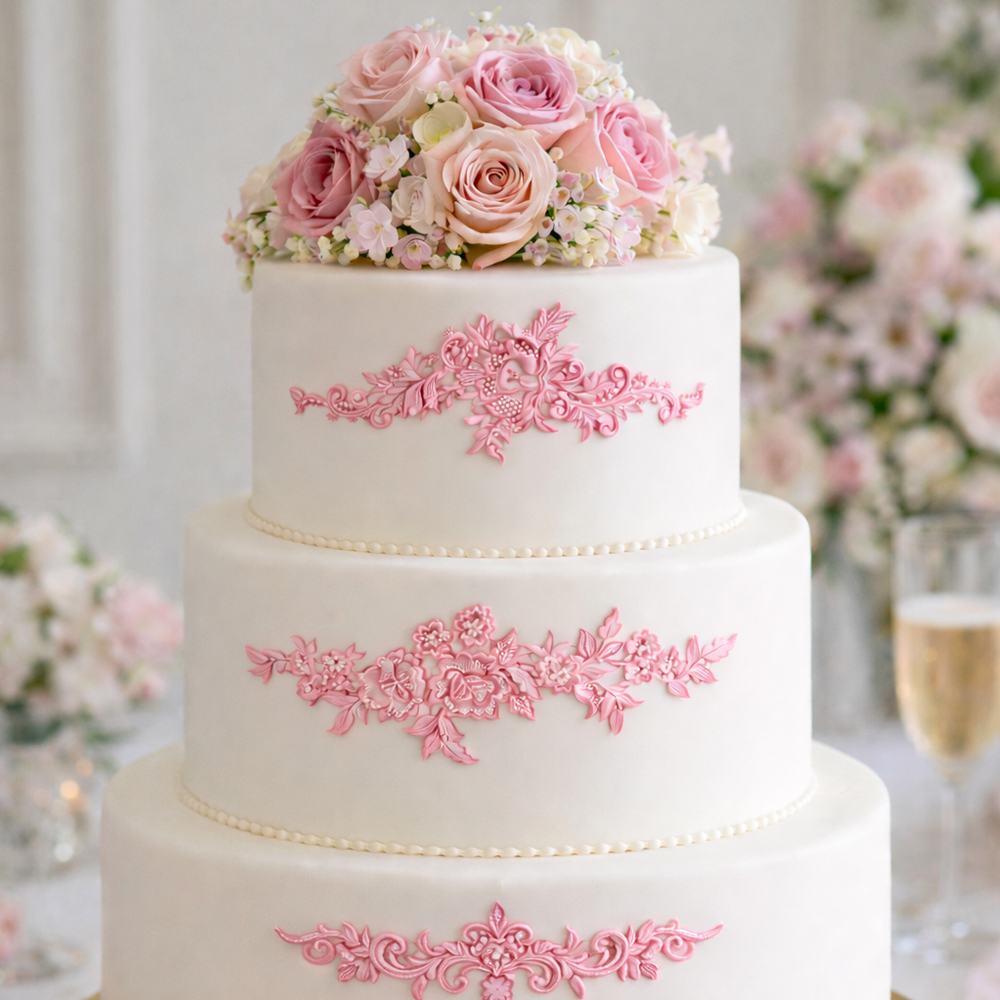 Angela Morrison Lace Appliques Silicone Mold image 1