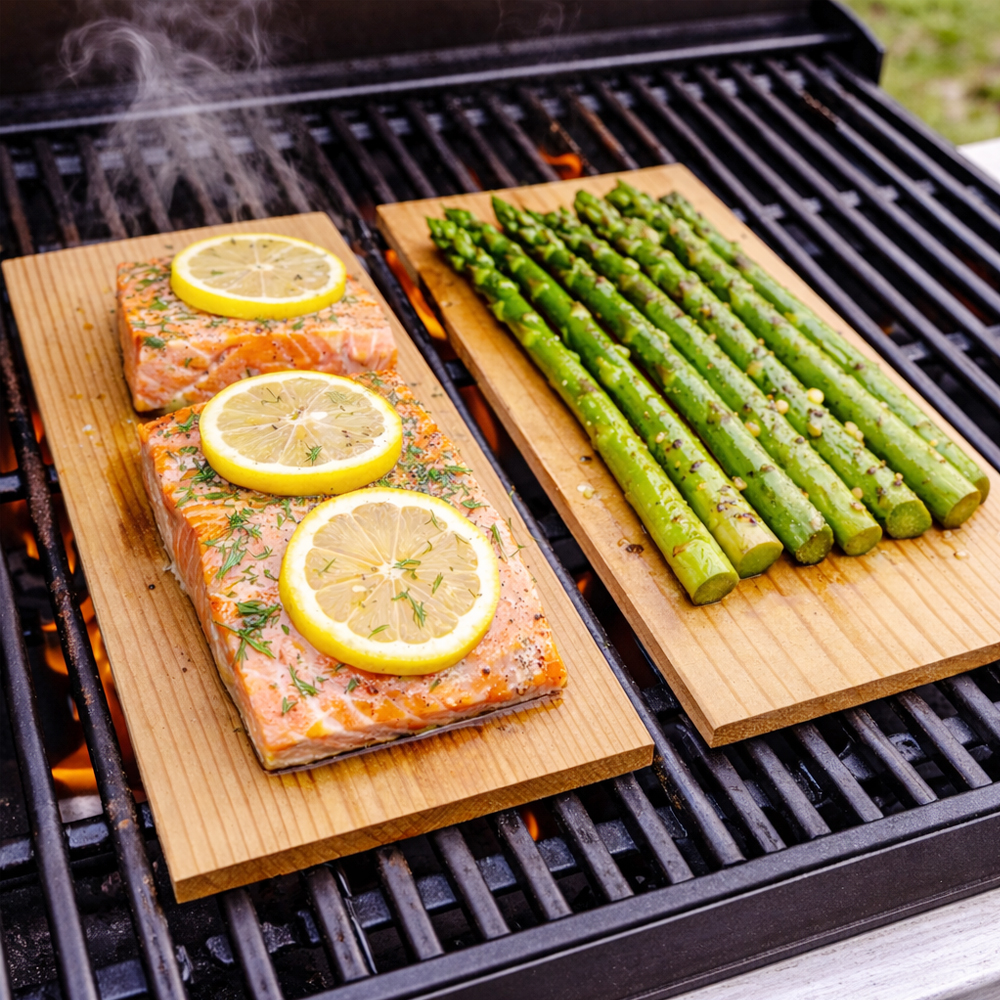 Mr. Bar-B-Q Natural Cedar Grilling Planks, Set of 2 image 1