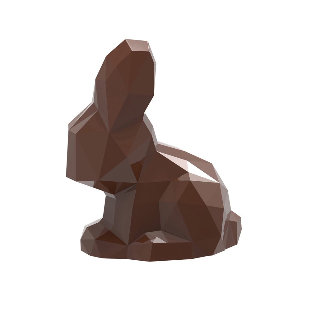 Chocolate World Polycarbonate Sitting Rabbit Chocolate Mold,  Cavities image 1