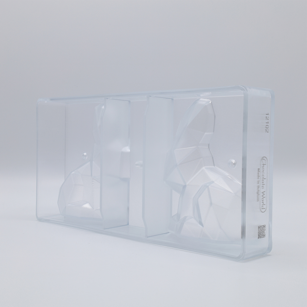 Chocolate World Polycarbonate Sitting Rabbit Chocolate Mold,  Cavities image 4