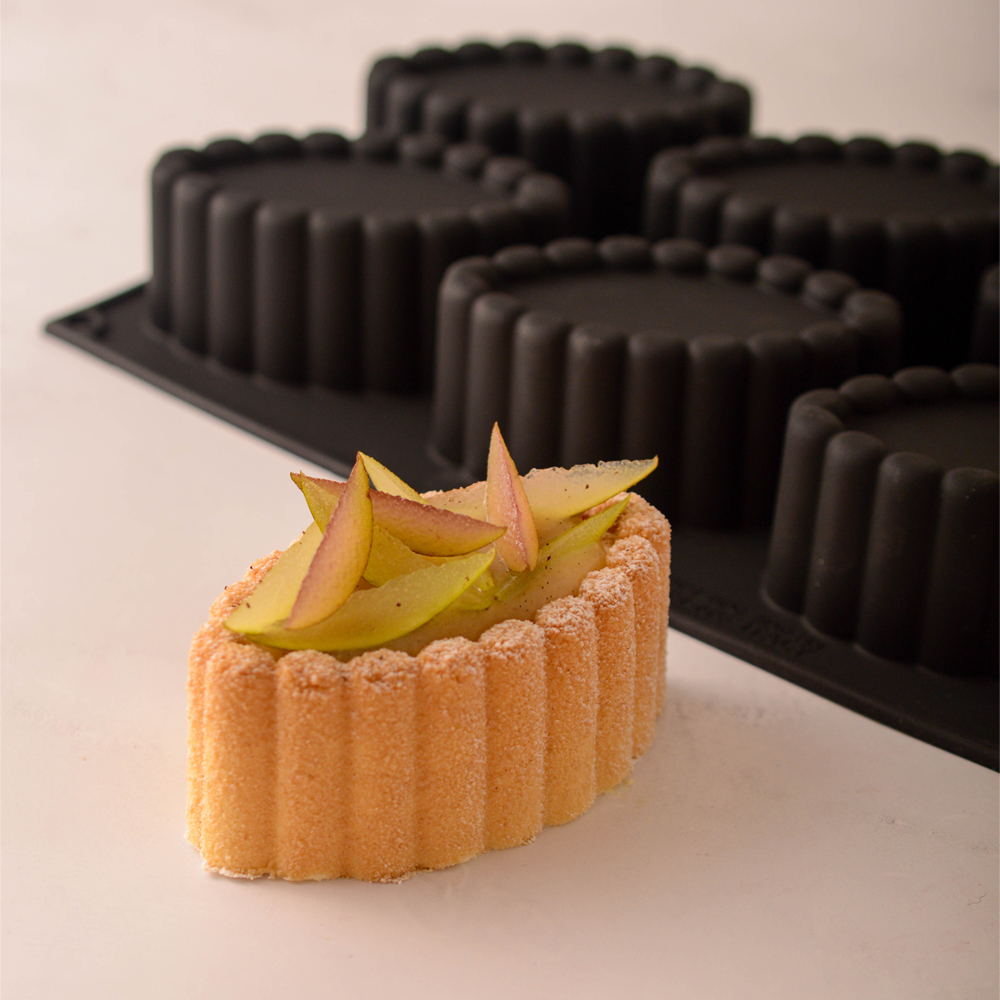 Martellato Charlotte Oval Silicone Mold, 6 Cavities image 1