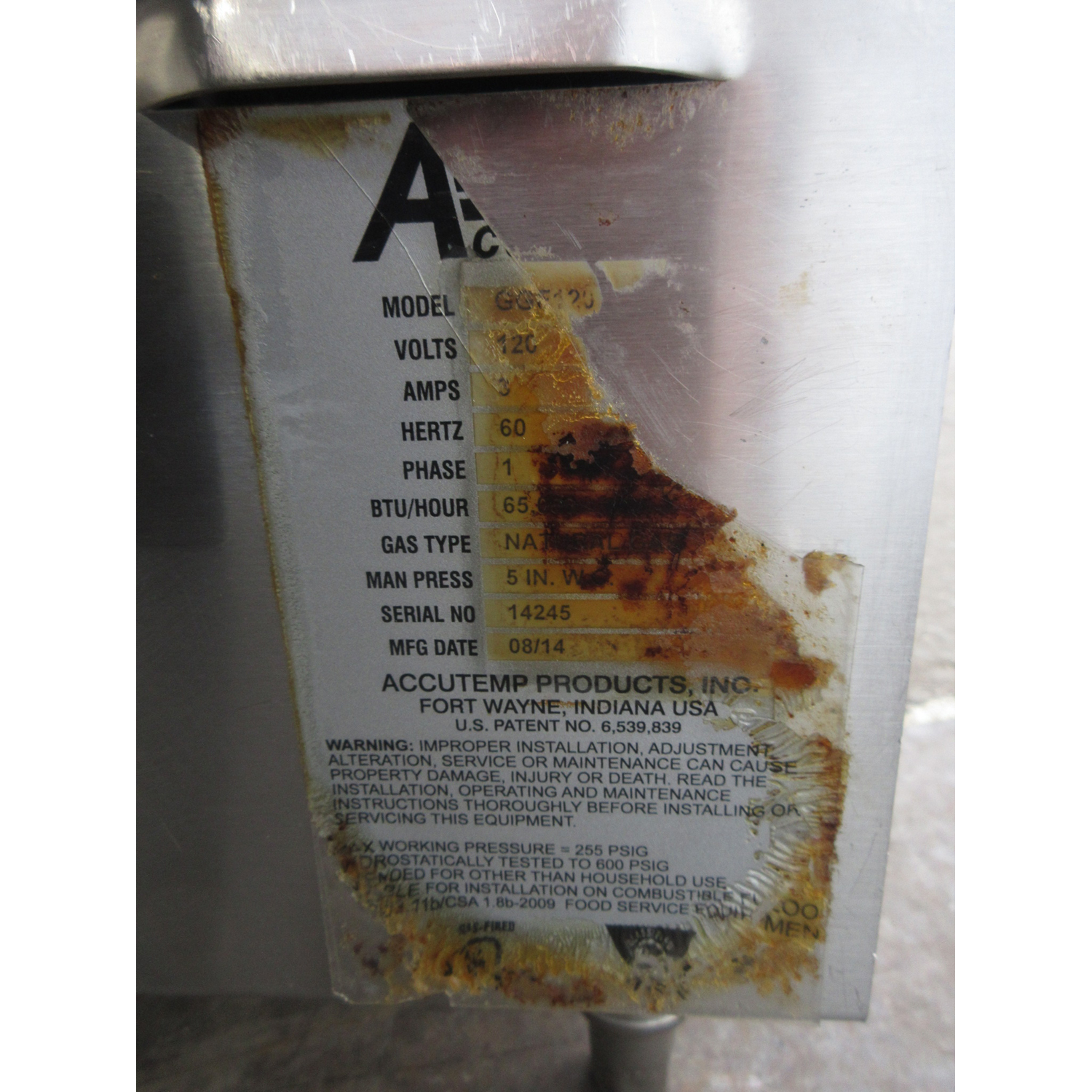 AccuTemp GGF1201A3650-T1 36" x 24" Countertop Natural Gas Griddle, Used Excellent Condition image 4