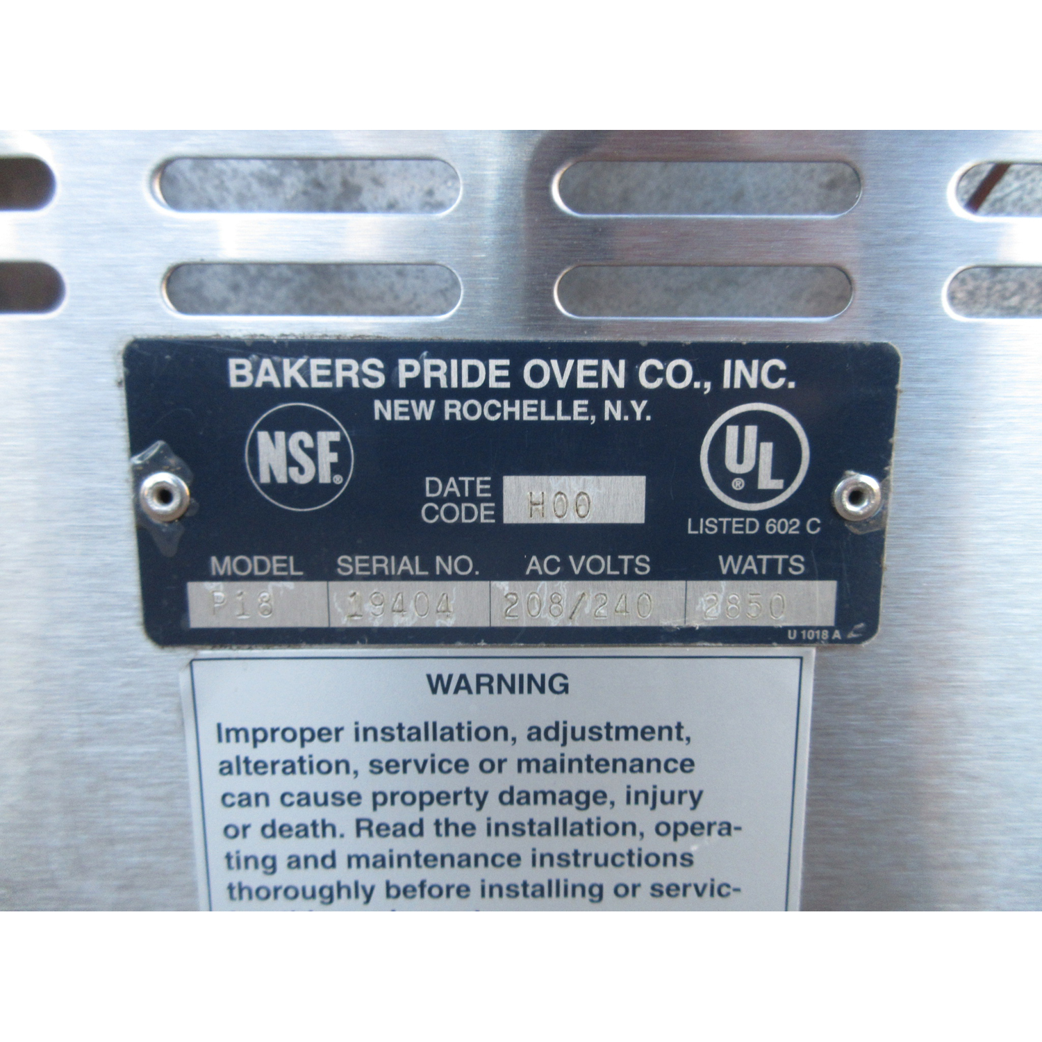 Bakers Pride P18 Countertop Electric Pizza Oven, Used Excellent Condition image 4