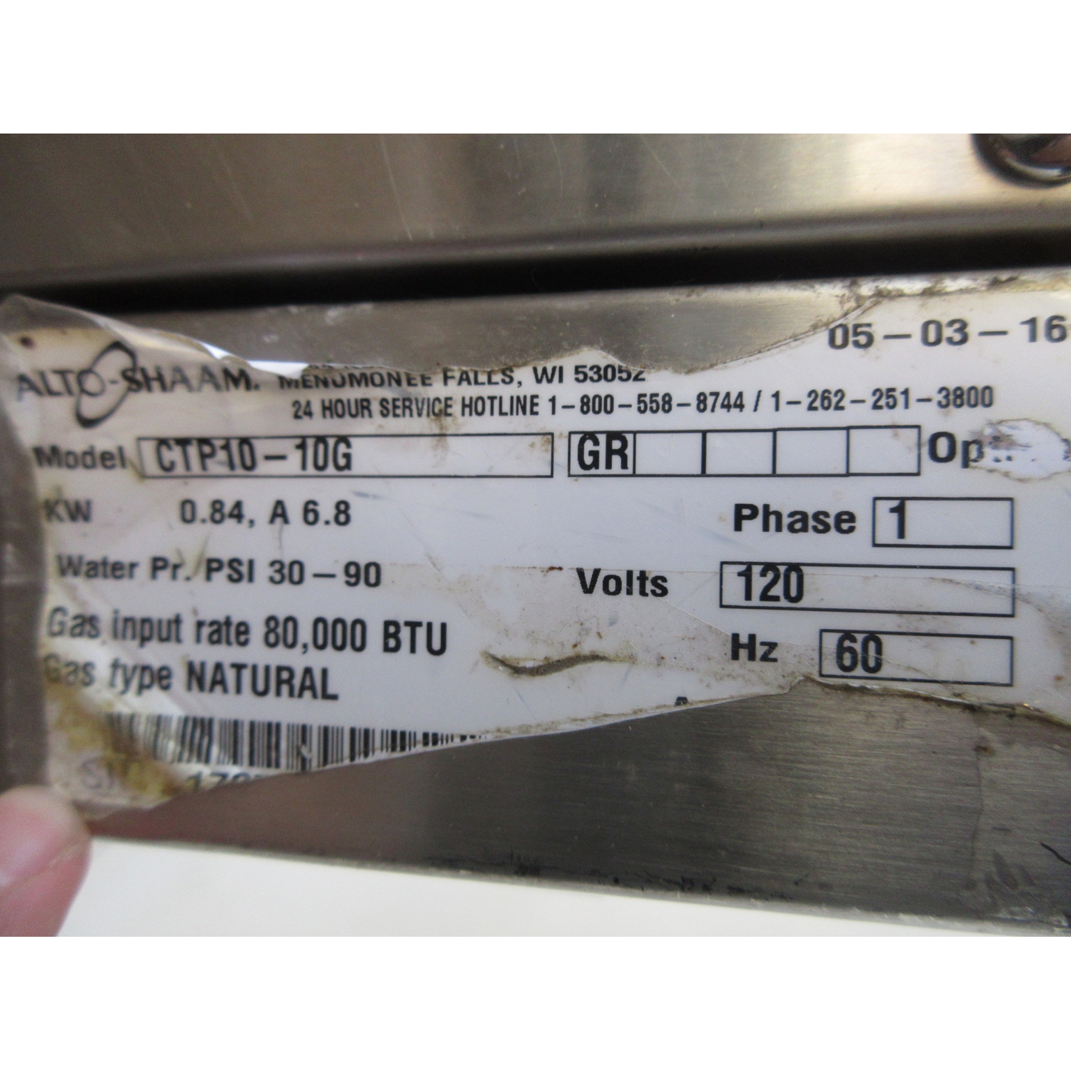 Alto Shaam CTP10-10G Combi Oven, Used Excellent Condition image 3