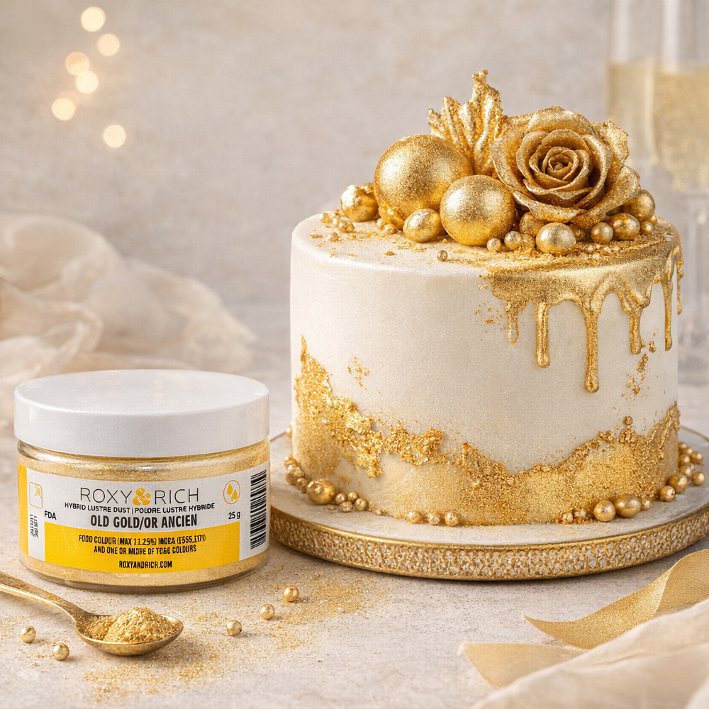 Roxy & Rich Old Gold Hybrid Luster Dust, 25 Grams image 1