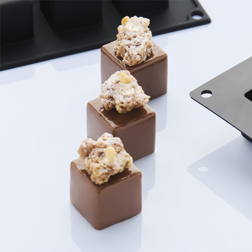 Martellato Square Cube Silicone Mold, 18 Cavities image 1