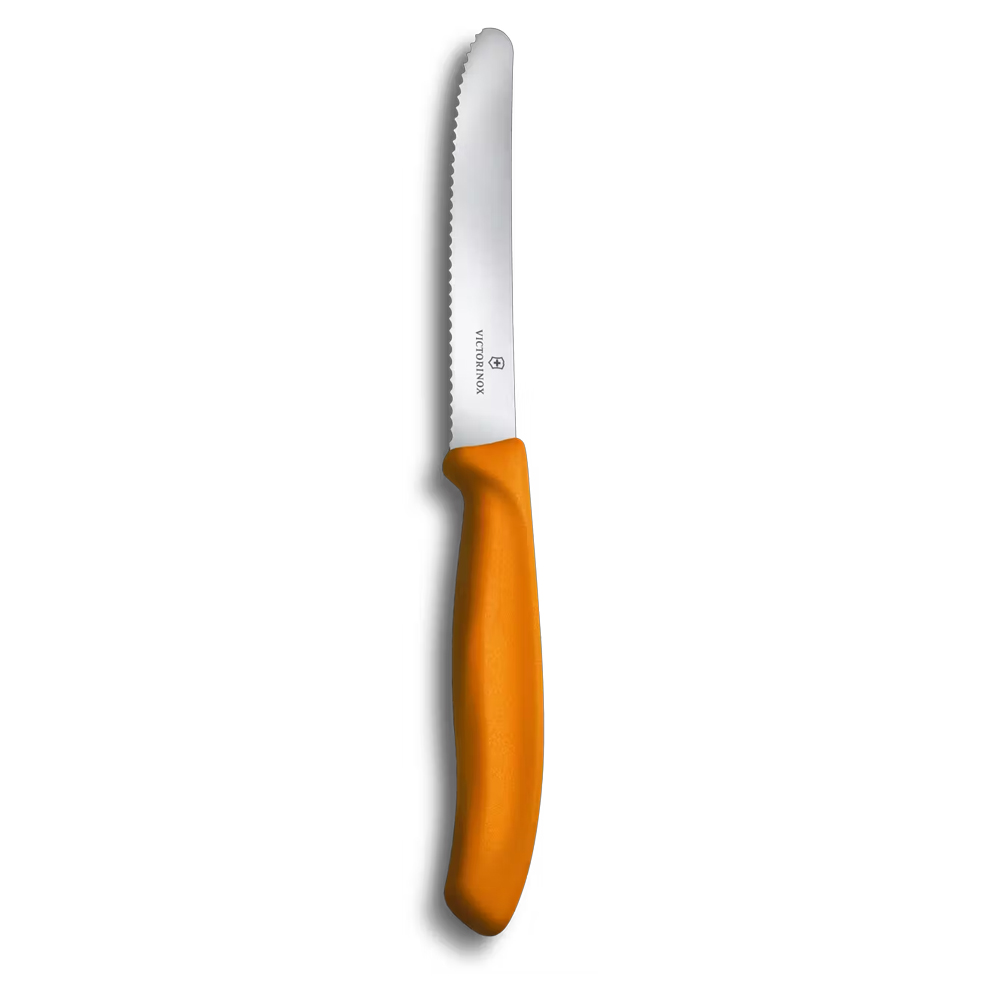 Victorinox Orange Serrated Utility Knife, 4-1/2" Blade image 1