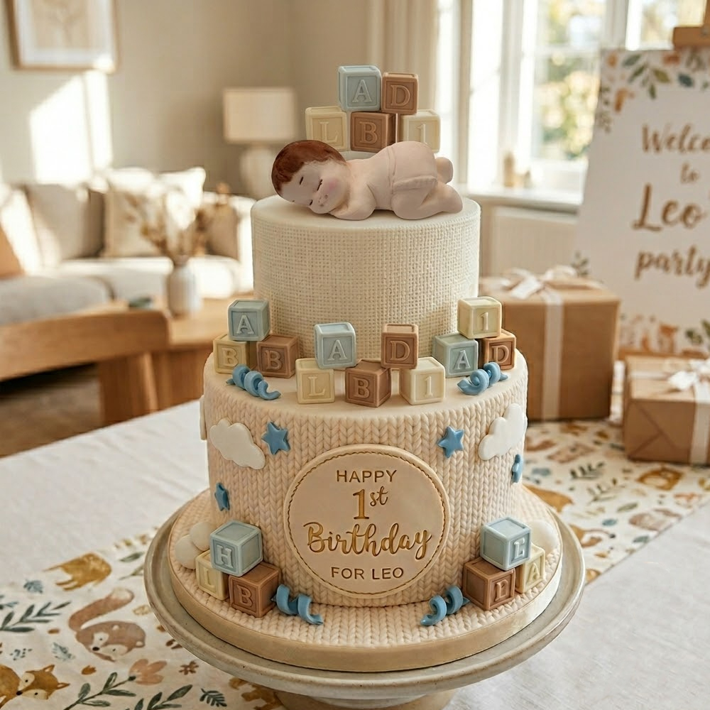 O'Creme Sleeping Baby Gumpaste Topper, 2.8" x 1.4" image 1