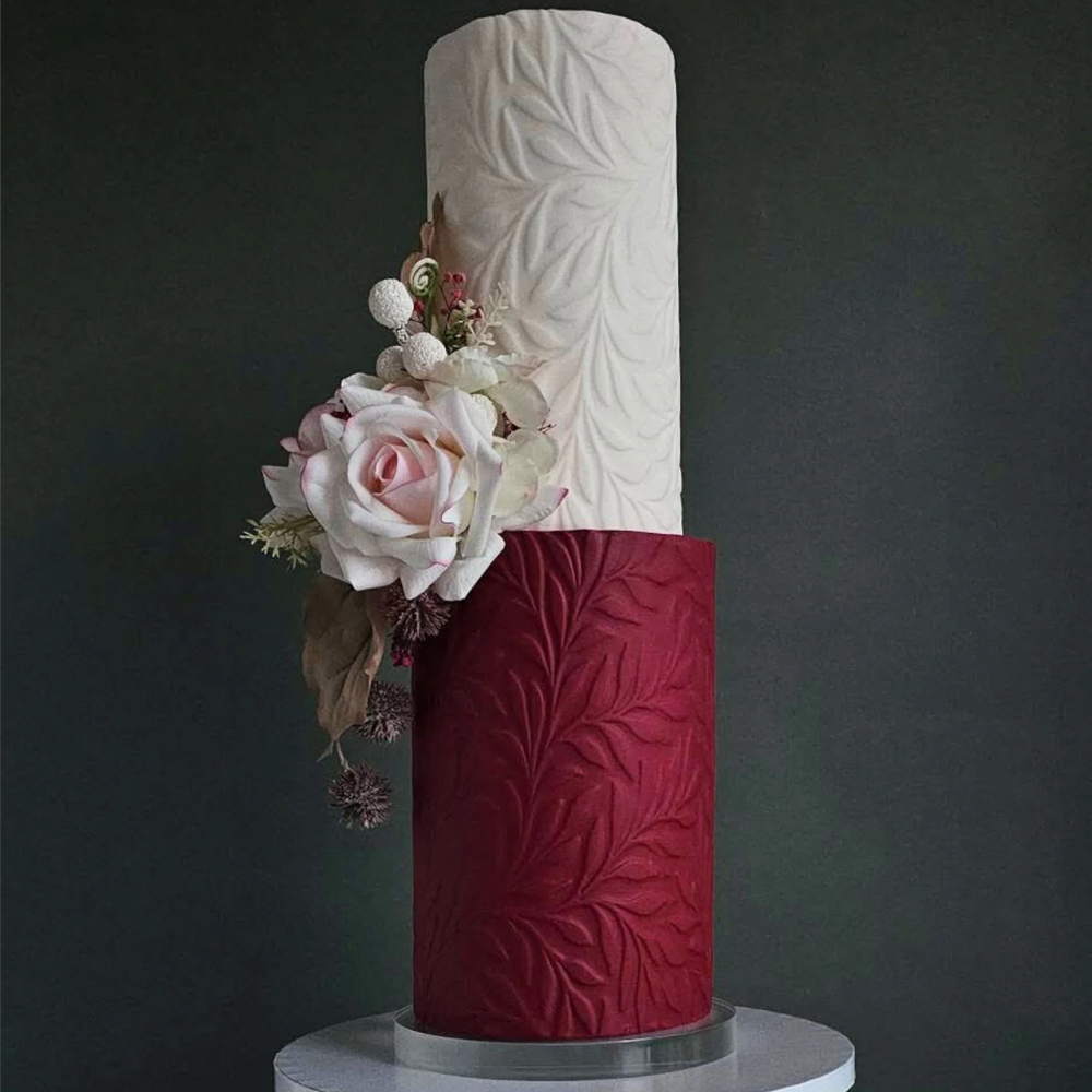 Prop Options Olive Branch Textured Rolling Pin, 9" image 1