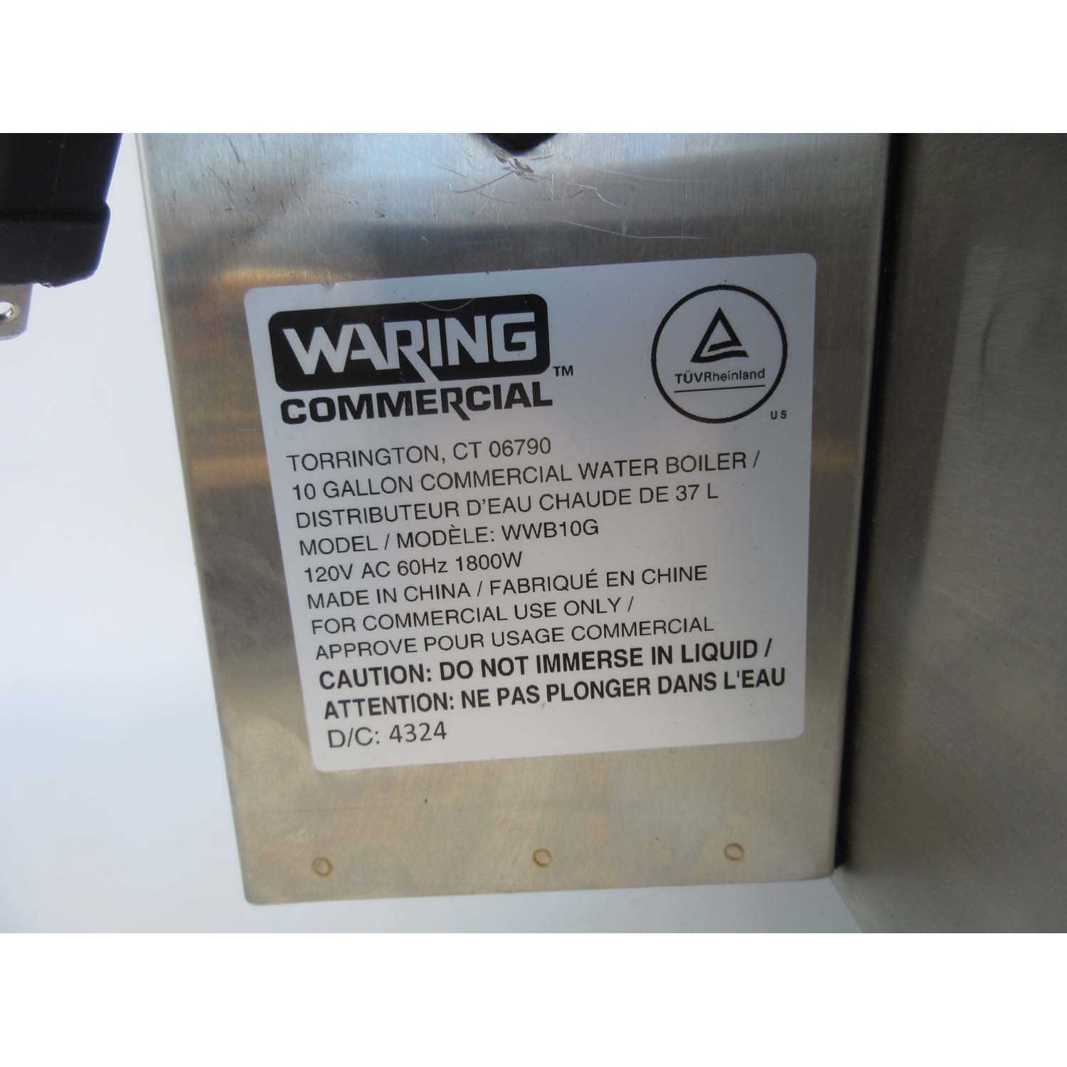 Waring WWB10G 10-Gallon Hot Water Dispenser, Used Excellent Condition image 3