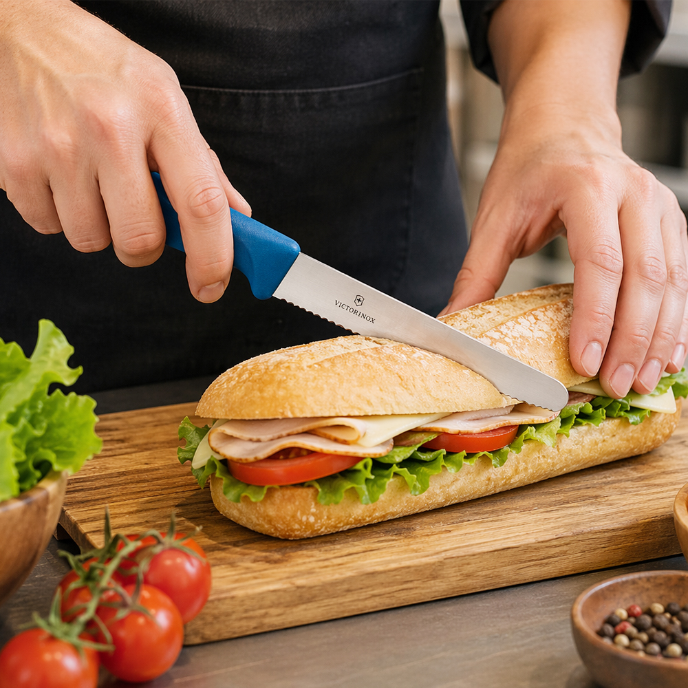 Victorinox Blue Serrated Utility Knife, 4-1/2" Blade image 1