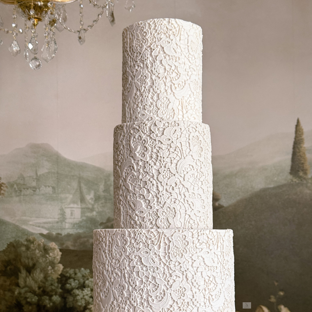 Angela Morrison Lace Royale Textured Rolling Pin, 9" image 1