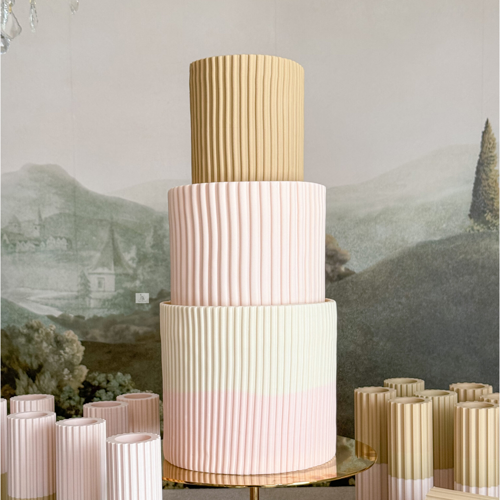 Angela Morrison Medium Ribbed Textured Rolling Pin, 9" image 1