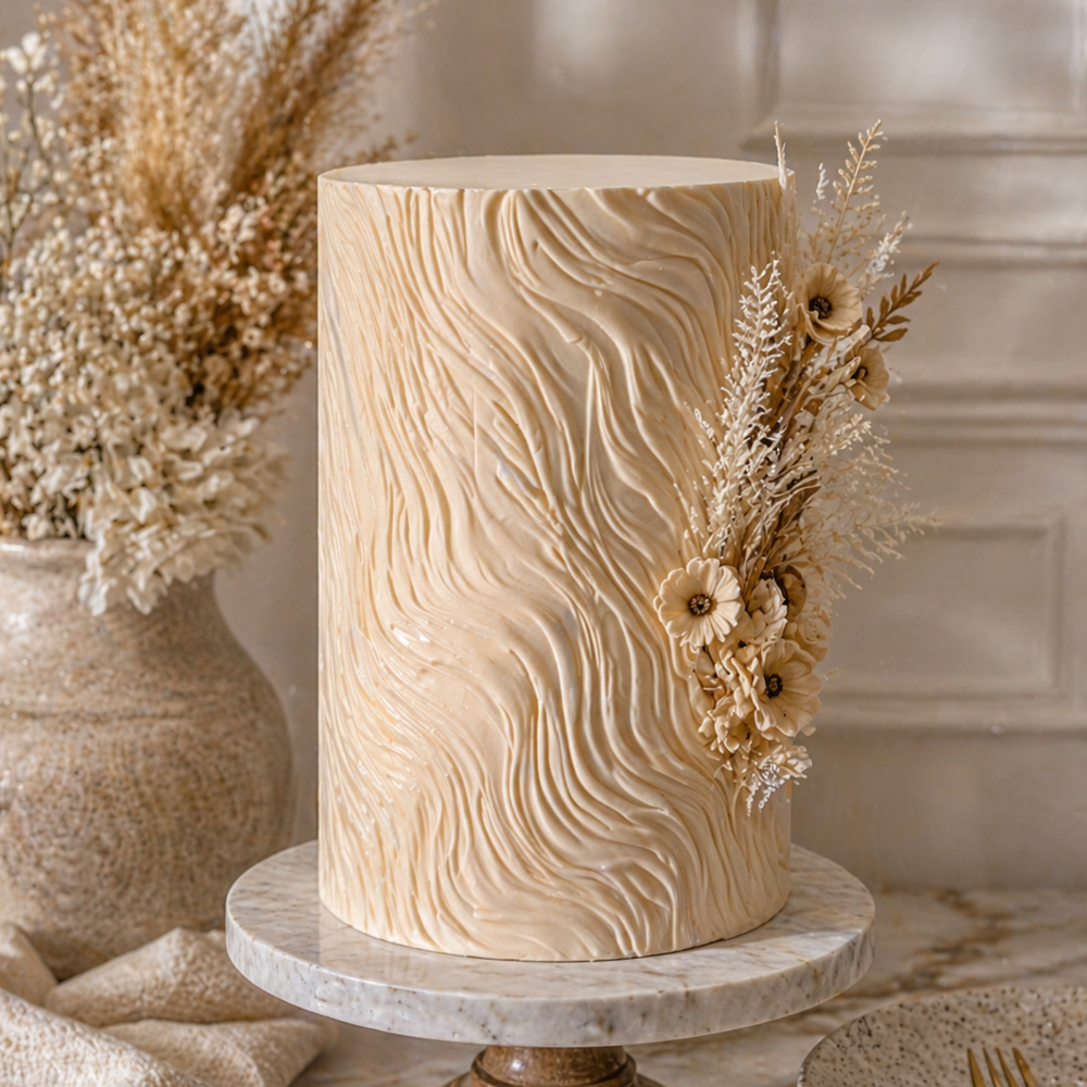 Angela Morrison Wood Textured Rolling Pin, 9" image 2