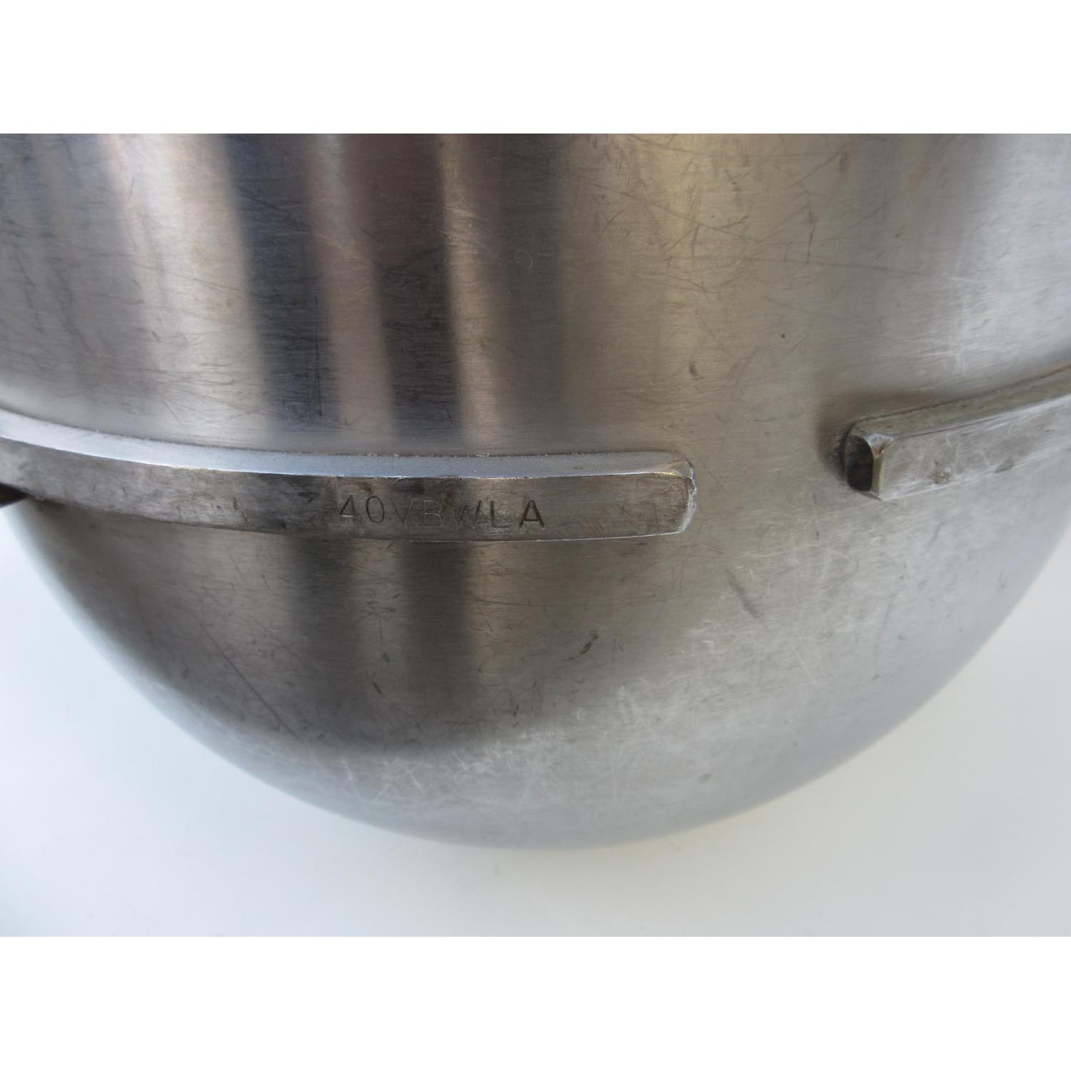 Stainless Steel 40 Quart Mixer Bowl, For 60, 80 & 140 Qt. Mixers, Hobart Equivalent 00-275686, Used image 2