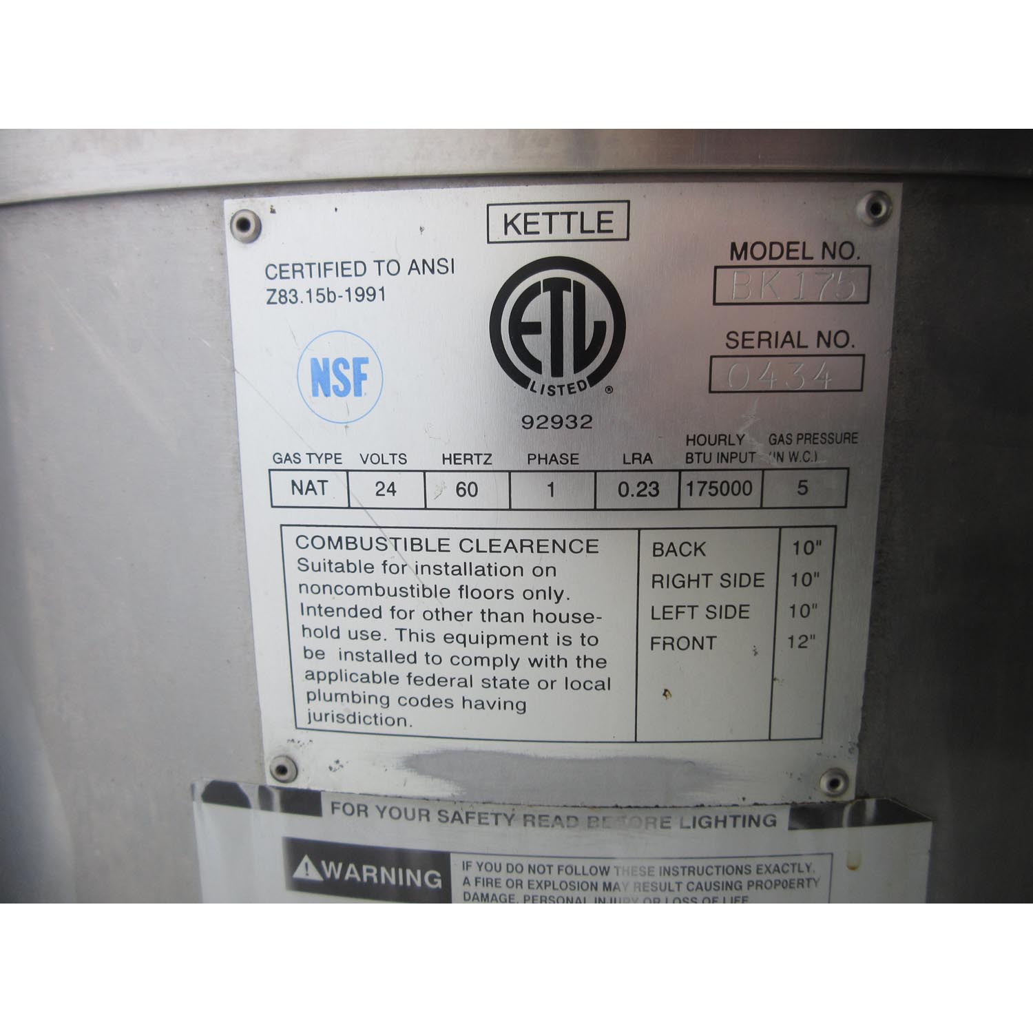 Excalibur BK175 Bagel Kettle 45 Gallon, Used Excellent Condition image 5