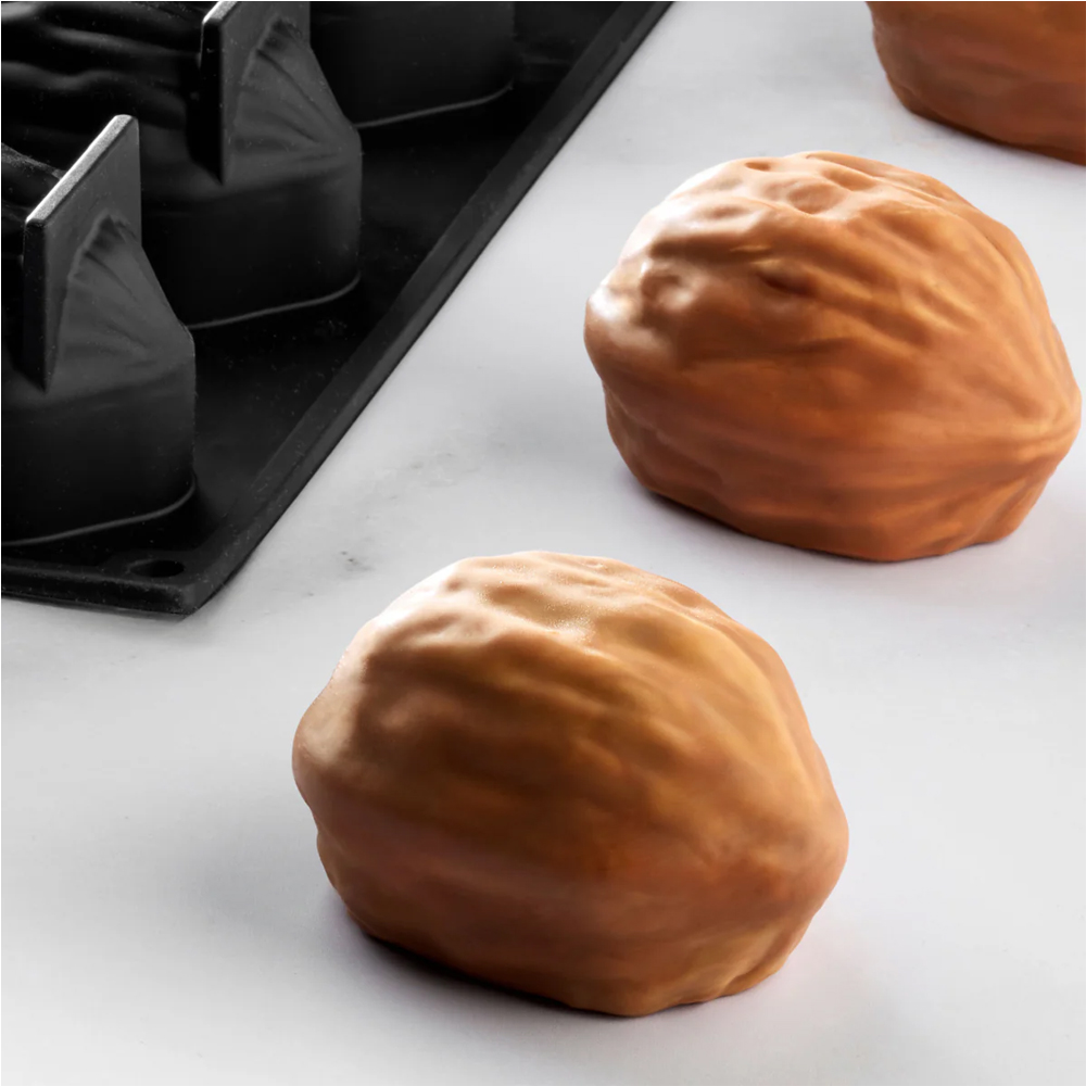 Pavoni Pavoflex PX43134 Walnut Shell Silicone Mold, 15 Cavities image 1