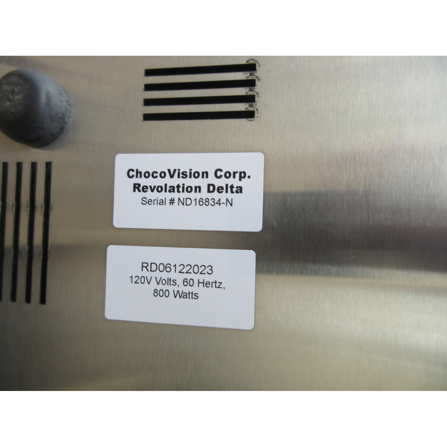 ChocoVision C116DELTA110V Revolation Delta Chocolate Tempering Machine, Used As Demo image 3