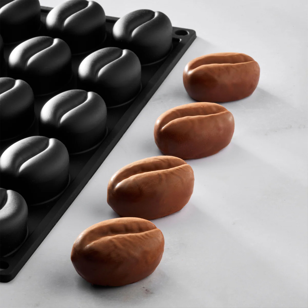 Pavoni Pavoflex PX3231 Coffee Bean Silicone Mold, 20 Cavities image 1