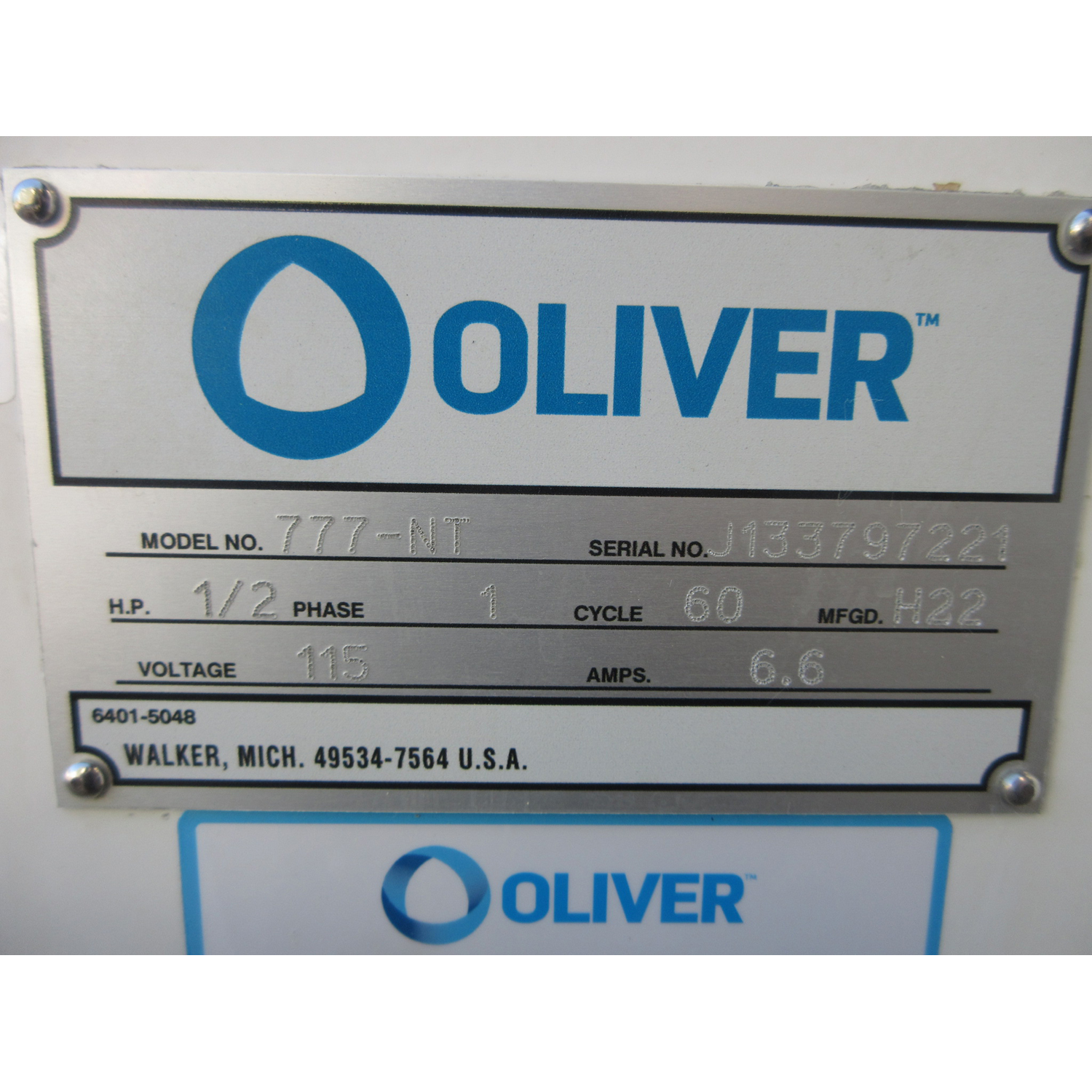 Oliver 777NT Bread Slicer 7/16" Cut, Used Excellent Condition image 5