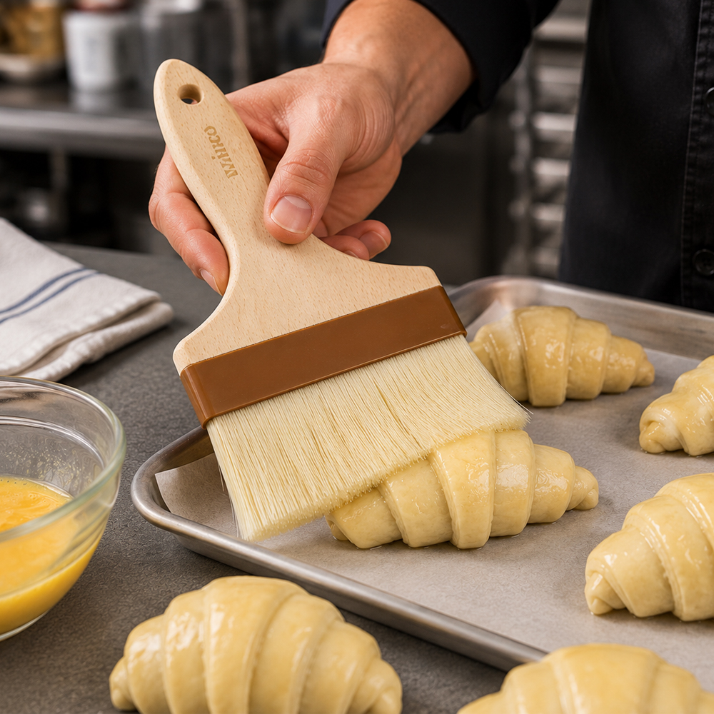 Winco Pastry Brush, 4" Wide image 1
